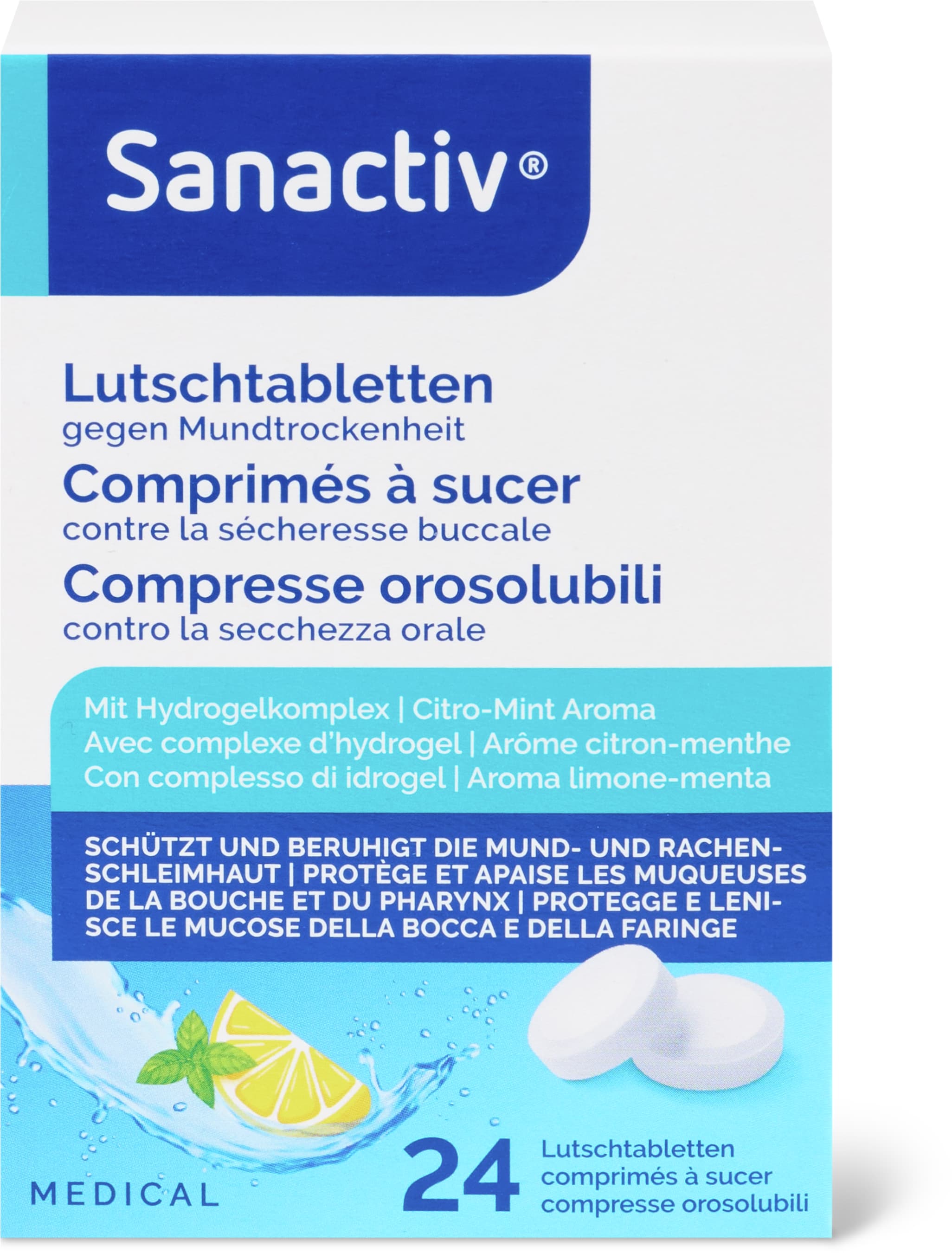 Lutschtabletten Mundtrockenheit Citro Mint Aroma